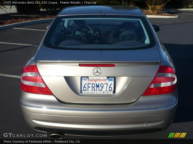 Pewter Metallic / Charcoal 2005 Mercedes-Benz CLK 500 Coupe