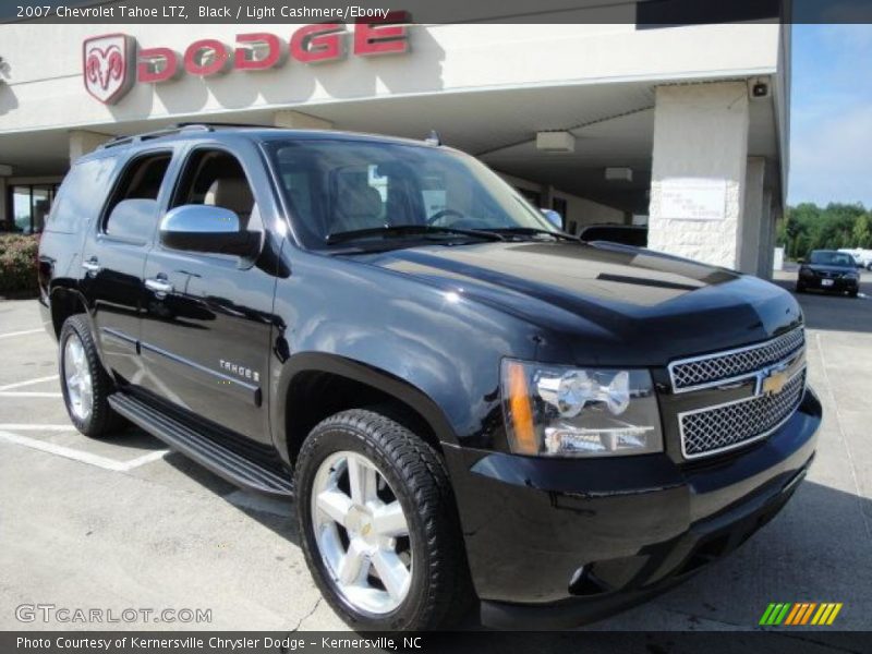 Black / Light Cashmere/Ebony 2007 Chevrolet Tahoe LTZ
