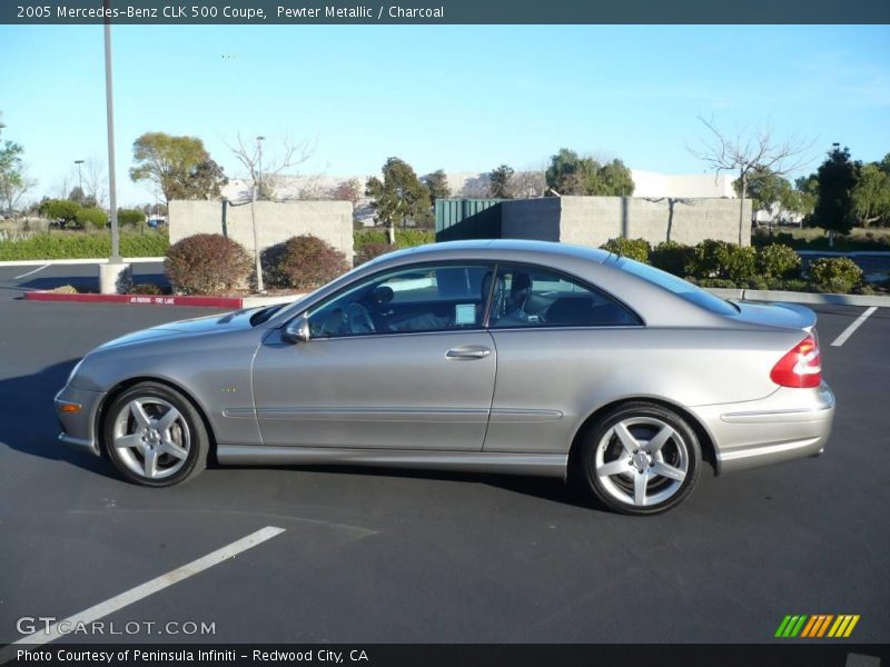 Pewter Metallic / Charcoal 2005 Mercedes-Benz CLK 500 Coupe