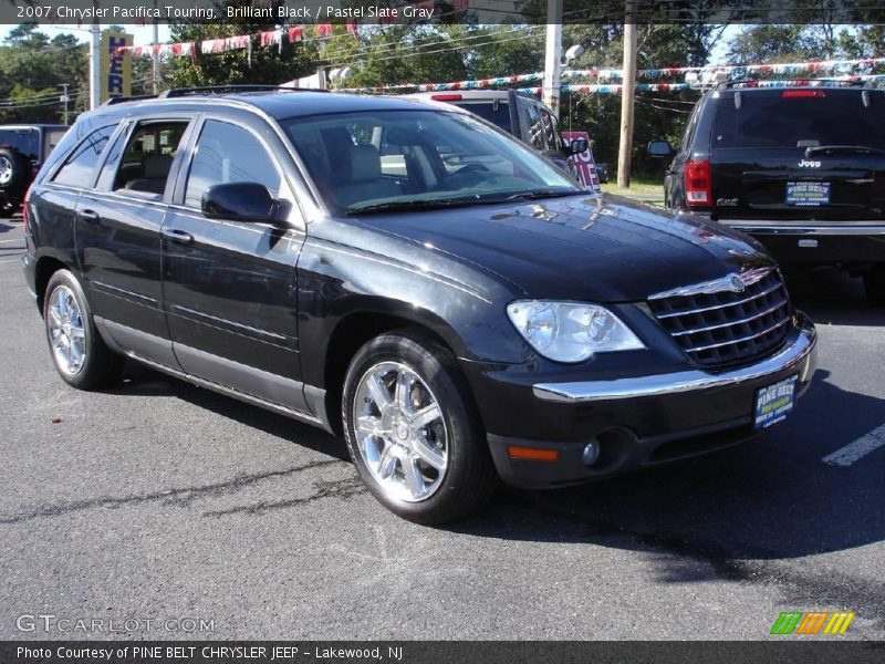 Brilliant Black / Pastel Slate Gray 2007 Chrysler Pacifica Touring