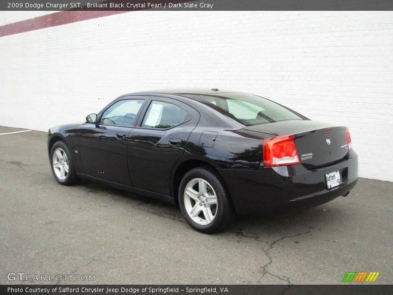 Brilliant Black Crystal Pearl / Dark Slate Gray 2009 Dodge Charger SXT