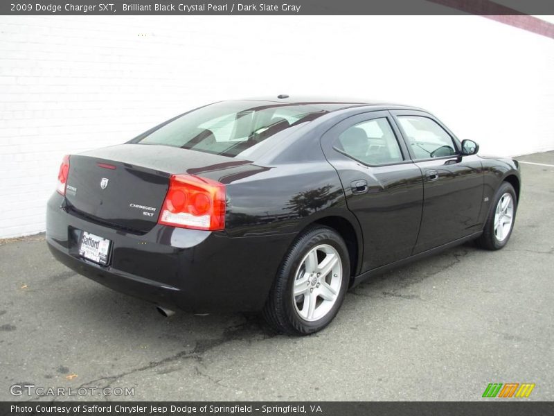 Brilliant Black Crystal Pearl / Dark Slate Gray 2009 Dodge Charger SXT