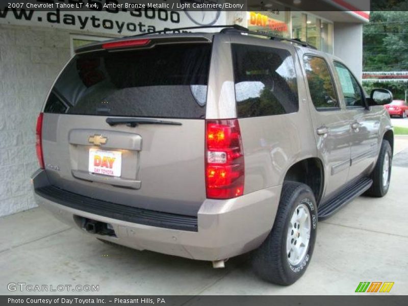 Amber Bronze Metallic / Light Cashmere/Ebony 2007 Chevrolet Tahoe LT 4x4