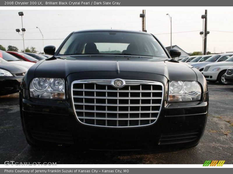 Brilliant Black Crystal Pearl / Dark Slate Gray 2008 Chrysler 300 LX