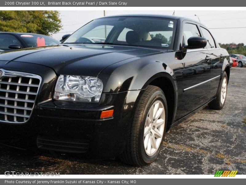 Brilliant Black Crystal Pearl / Dark Slate Gray 2008 Chrysler 300 LX