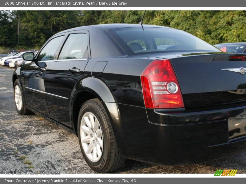 Brilliant Black Crystal Pearl / Dark Slate Gray 2008 Chrysler 300 LX