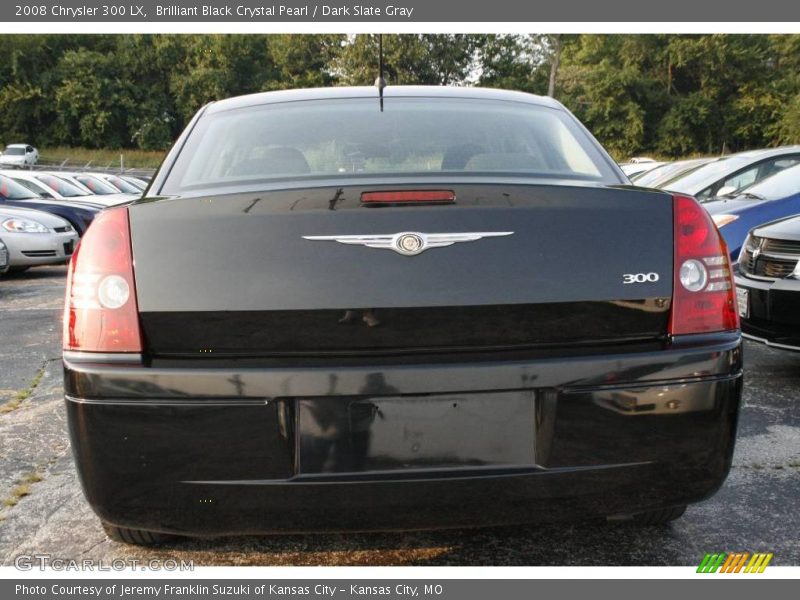 Brilliant Black Crystal Pearl / Dark Slate Gray 2008 Chrysler 300 LX