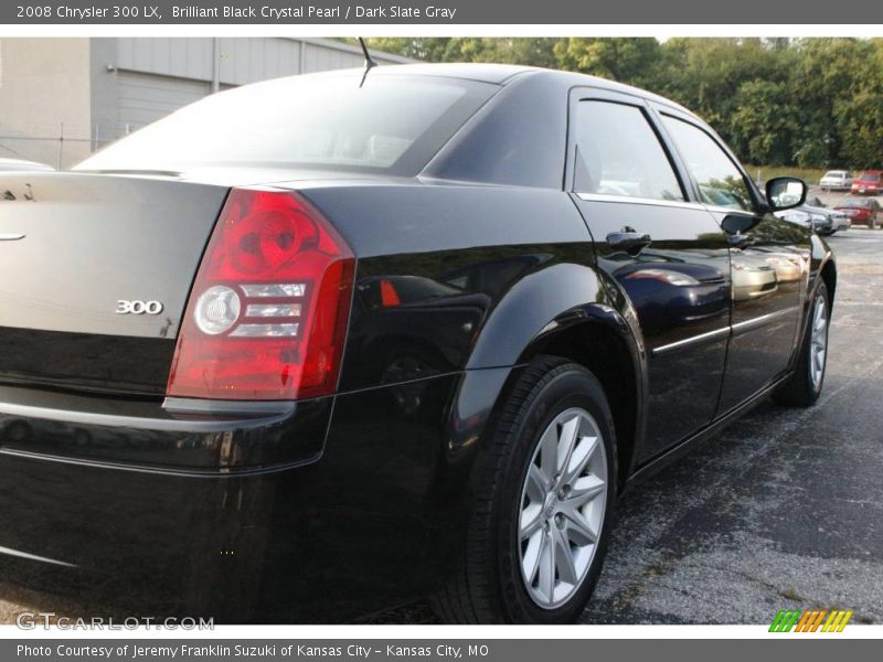 Brilliant Black Crystal Pearl / Dark Slate Gray 2008 Chrysler 300 LX