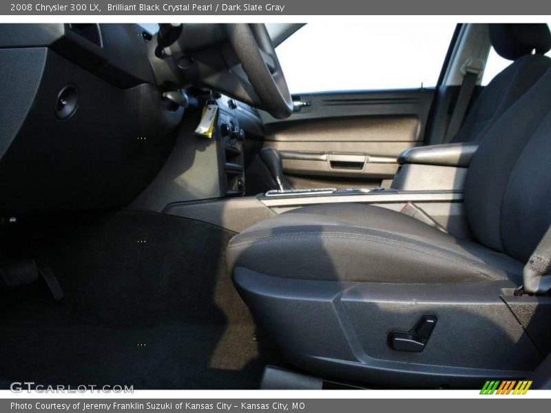 Brilliant Black Crystal Pearl / Dark Slate Gray 2008 Chrysler 300 LX