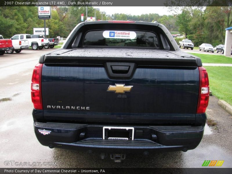 Dark Blue Metallic / Ebony 2007 Chevrolet Avalanche LTZ 4WD