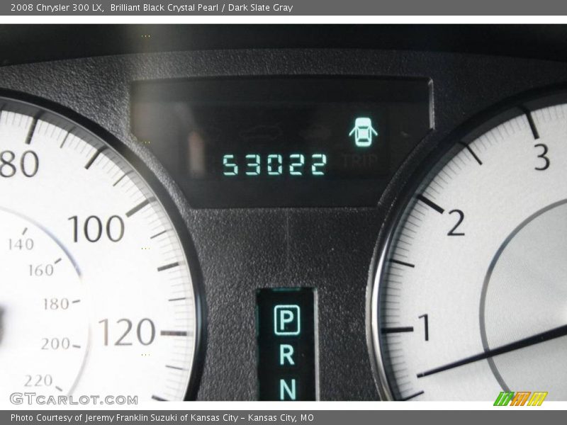 Brilliant Black Crystal Pearl / Dark Slate Gray 2008 Chrysler 300 LX