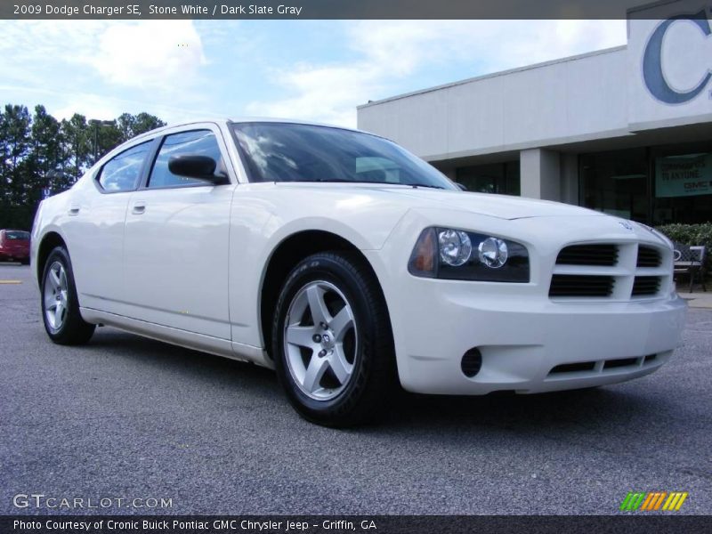 Stone White / Dark Slate Gray 2009 Dodge Charger SE