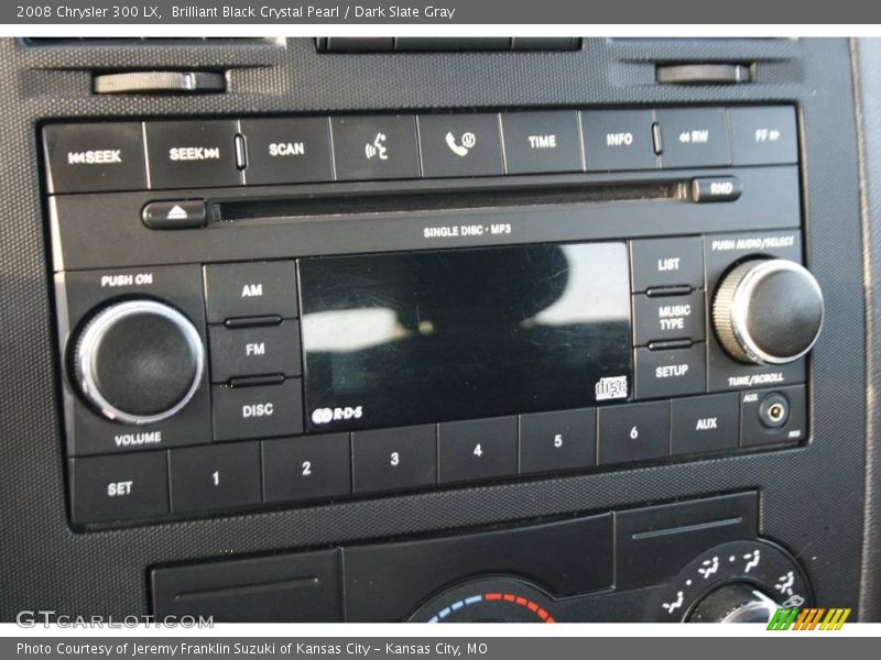 Brilliant Black Crystal Pearl / Dark Slate Gray 2008 Chrysler 300 LX