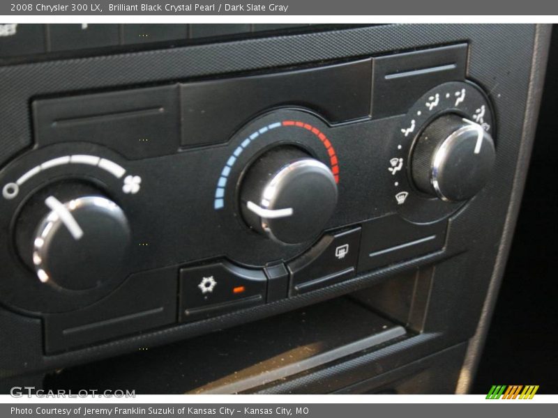 Brilliant Black Crystal Pearl / Dark Slate Gray 2008 Chrysler 300 LX