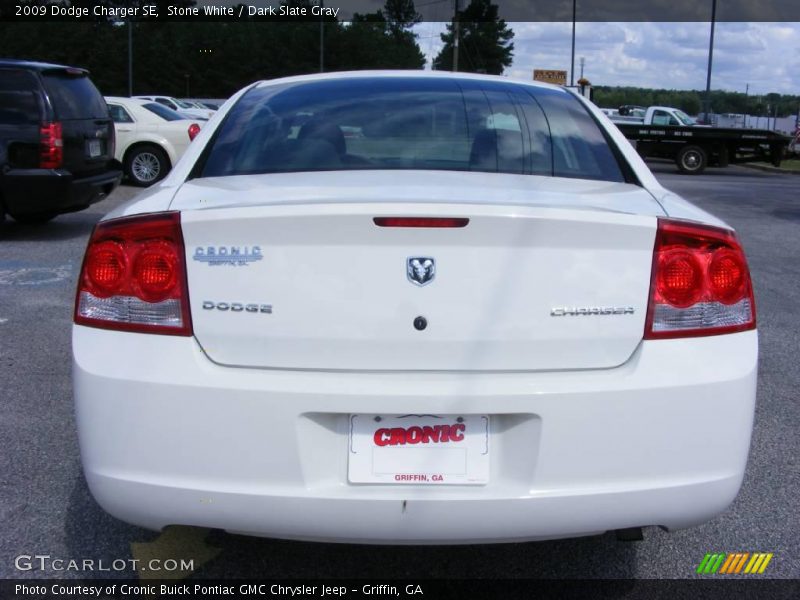 Stone White / Dark Slate Gray 2009 Dodge Charger SE