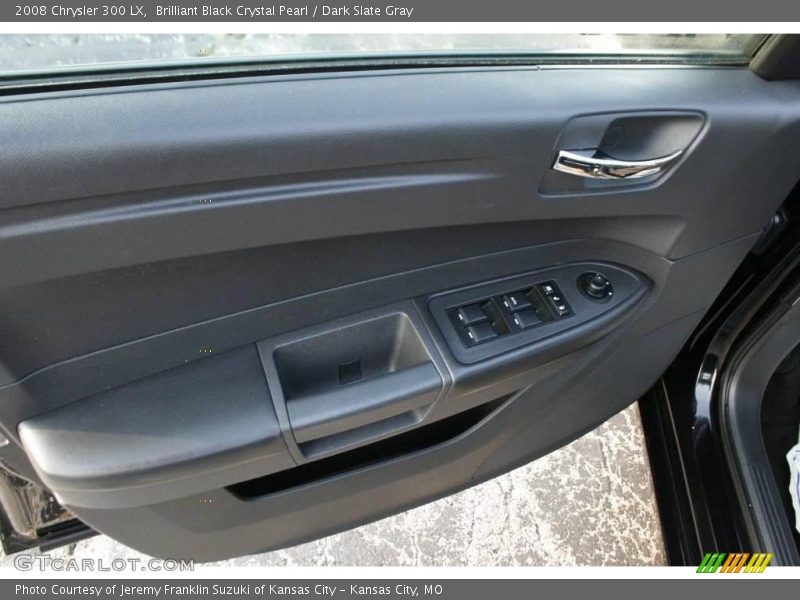 Brilliant Black Crystal Pearl / Dark Slate Gray 2008 Chrysler 300 LX