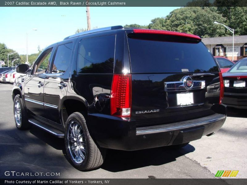 Black Raven / Cocoa/Light Cashmere 2007 Cadillac Escalade AWD