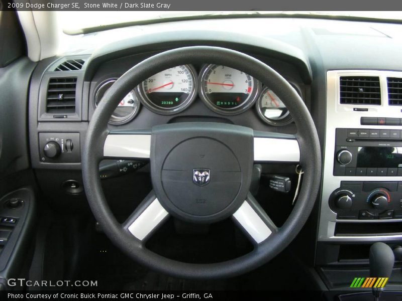 Stone White / Dark Slate Gray 2009 Dodge Charger SE