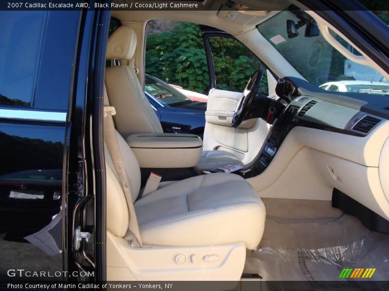 Black Raven / Cocoa/Light Cashmere 2007 Cadillac Escalade AWD