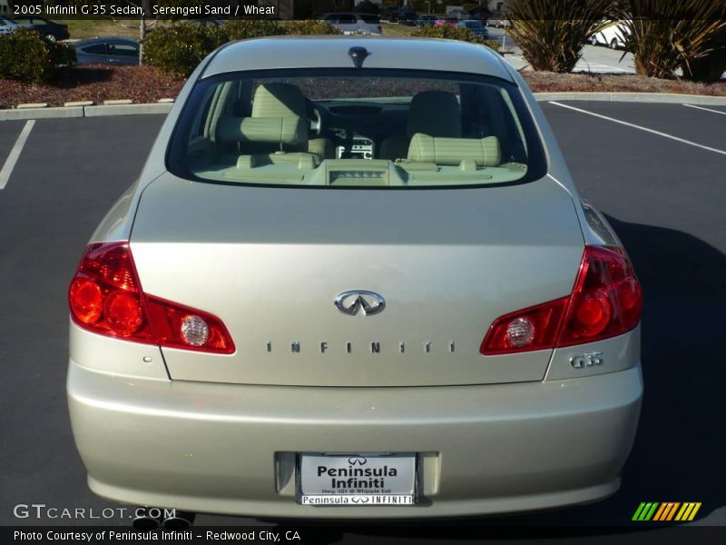 Serengeti Sand / Wheat 2005 Infiniti G 35 Sedan