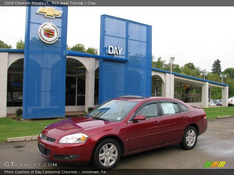 Red Jewel Tintcoat / Gray 2008 Chevrolet Impala LT