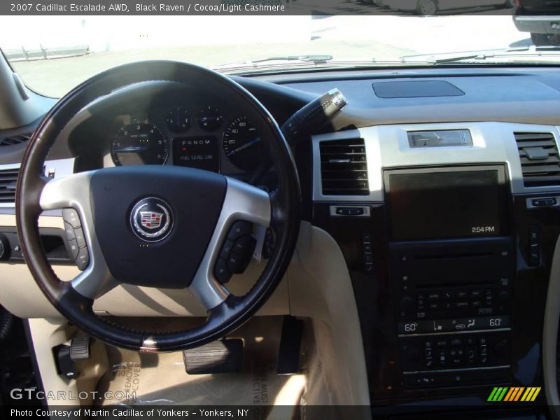 Black Raven / Cocoa/Light Cashmere 2007 Cadillac Escalade AWD