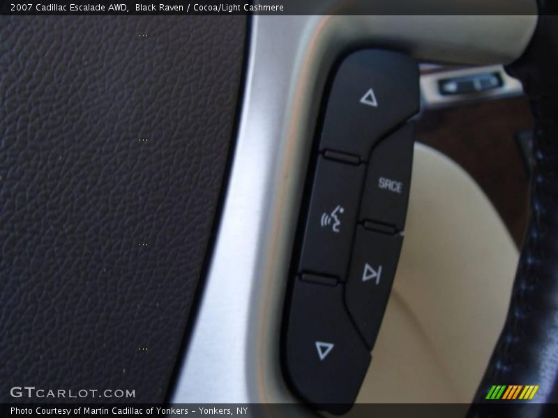 Black Raven / Cocoa/Light Cashmere 2007 Cadillac Escalade AWD