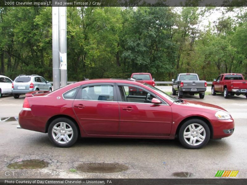 Red Jewel Tintcoat / Gray 2008 Chevrolet Impala LT