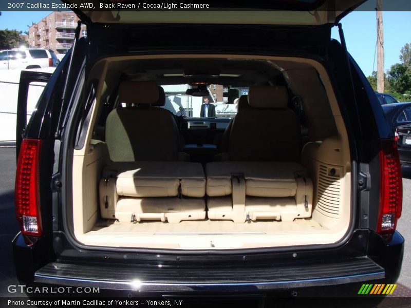 Black Raven / Cocoa/Light Cashmere 2007 Cadillac Escalade AWD