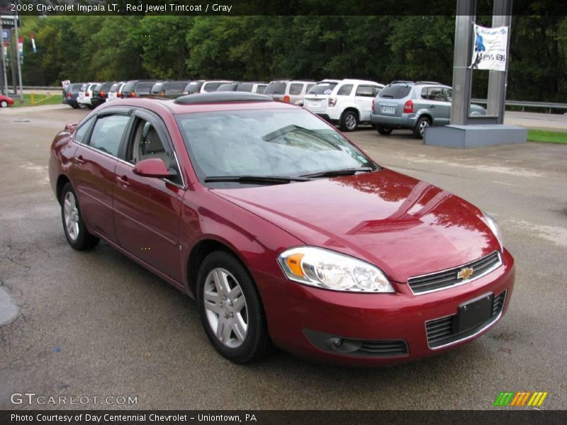 Red Jewel Tintcoat / Gray 2008 Chevrolet Impala LT