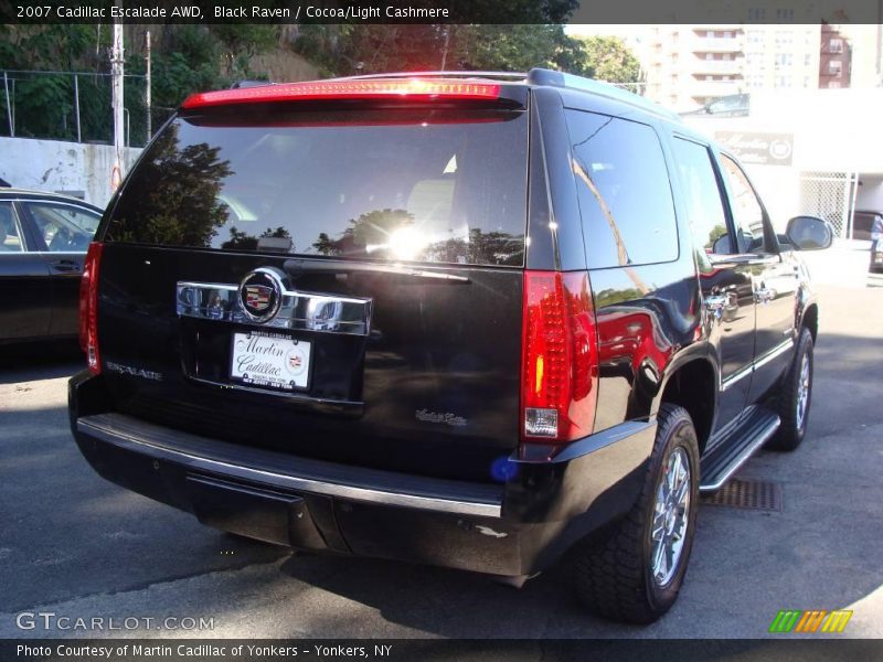 Black Raven / Cocoa/Light Cashmere 2007 Cadillac Escalade AWD