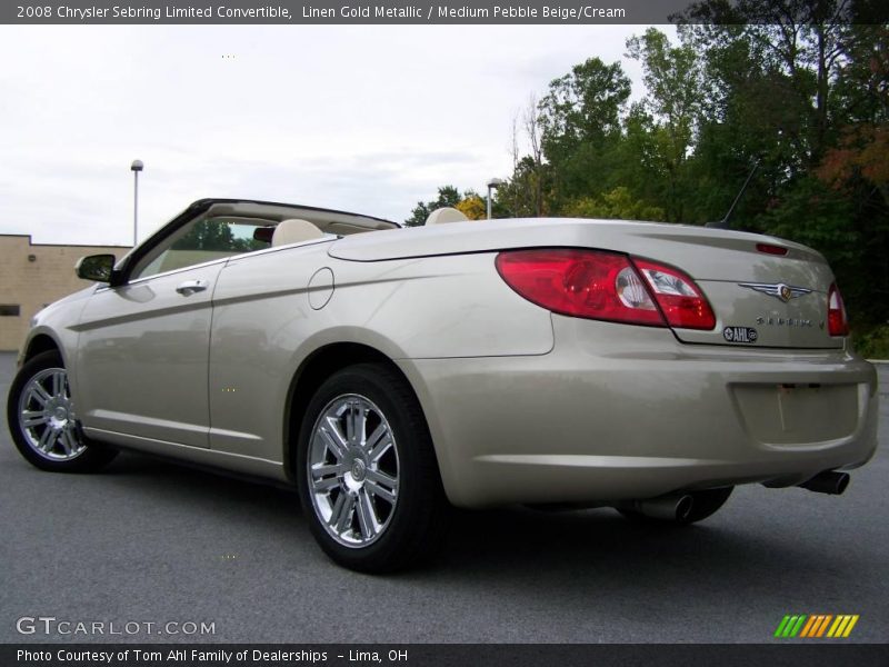 Linen Gold Metallic / Medium Pebble Beige/Cream 2008 Chrysler Sebring Limited Convertible