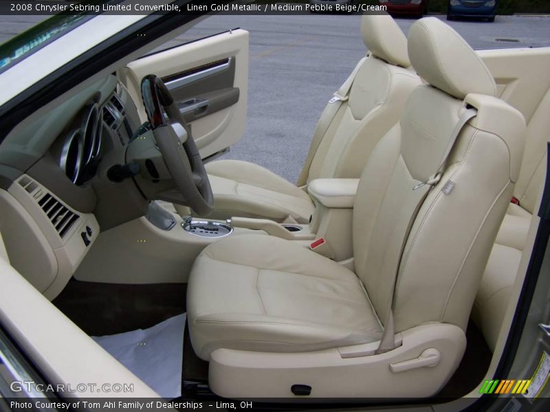 Linen Gold Metallic / Medium Pebble Beige/Cream 2008 Chrysler Sebring Limited Convertible