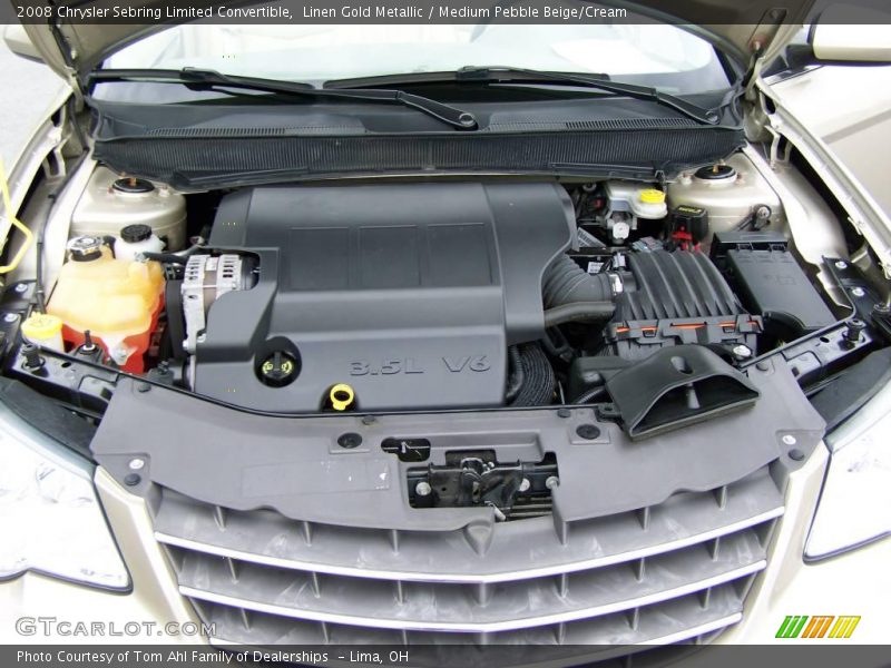 Linen Gold Metallic / Medium Pebble Beige/Cream 2008 Chrysler Sebring Limited Convertible