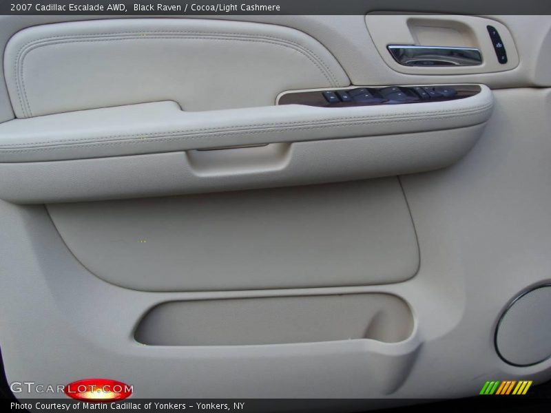 Black Raven / Cocoa/Light Cashmere 2007 Cadillac Escalade AWD