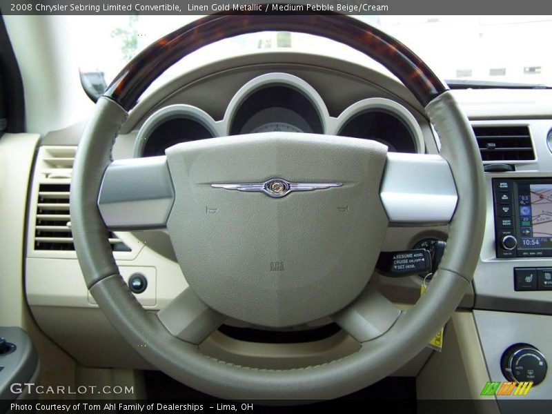 Linen Gold Metallic / Medium Pebble Beige/Cream 2008 Chrysler Sebring Limited Convertible
