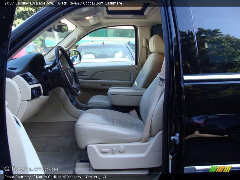 Black Raven / Cocoa/Light Cashmere 2007 Cadillac Escalade AWD