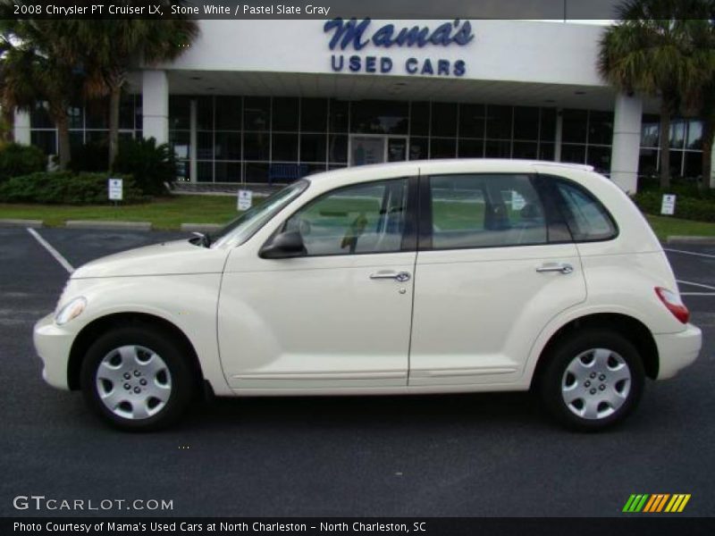 Stone White / Pastel Slate Gray 2008 Chrysler PT Cruiser LX