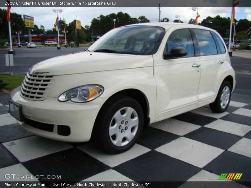 Stone White / Pastel Slate Gray 2008 Chrysler PT Cruiser LX