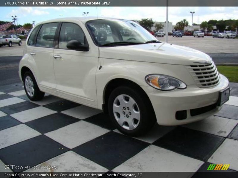 Stone White / Pastel Slate Gray 2008 Chrysler PT Cruiser LX