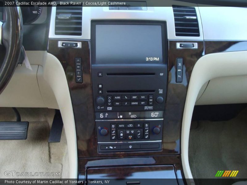Black Raven / Cocoa/Light Cashmere 2007 Cadillac Escalade AWD