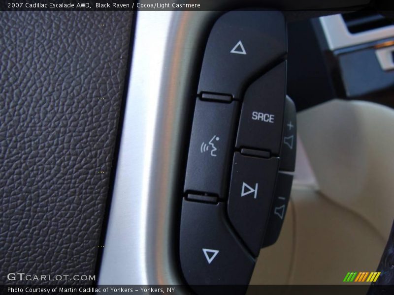 Black Raven / Cocoa/Light Cashmere 2007 Cadillac Escalade AWD