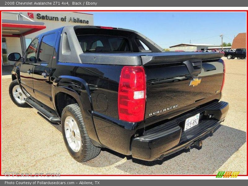 Black / Ebony 2008 Chevrolet Avalanche Z71 4x4