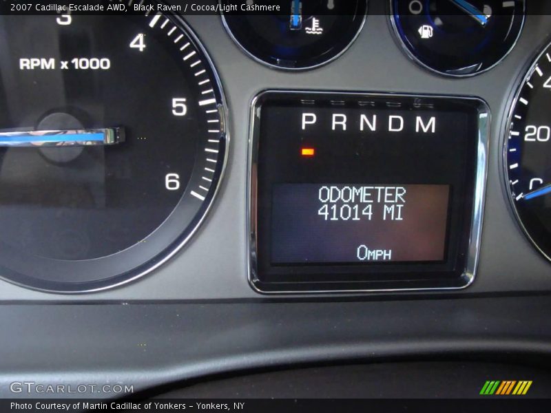 Black Raven / Cocoa/Light Cashmere 2007 Cadillac Escalade AWD