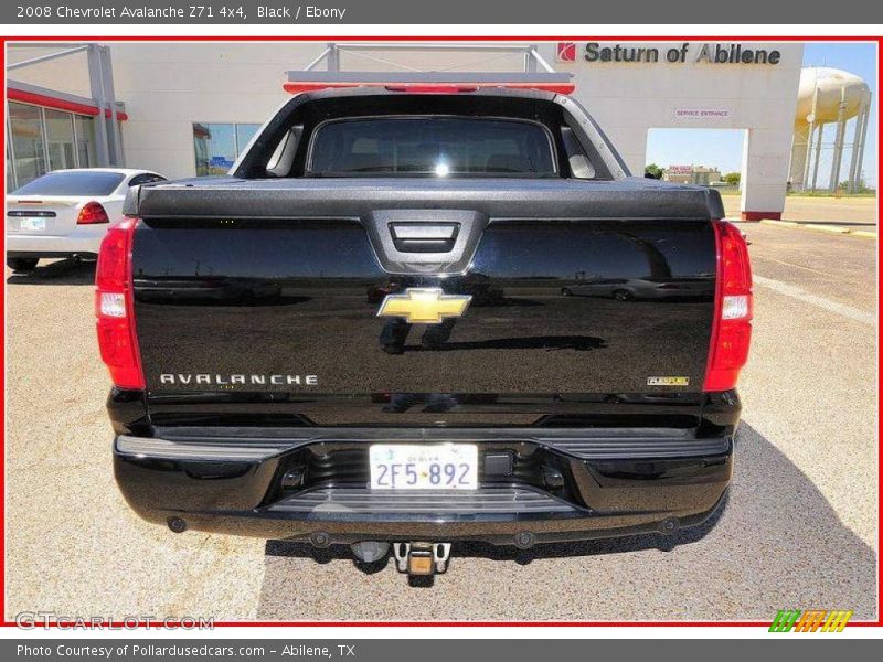 Black / Ebony 2008 Chevrolet Avalanche Z71 4x4