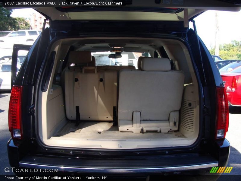 Black Raven / Cocoa/Light Cashmere 2007 Cadillac Escalade AWD