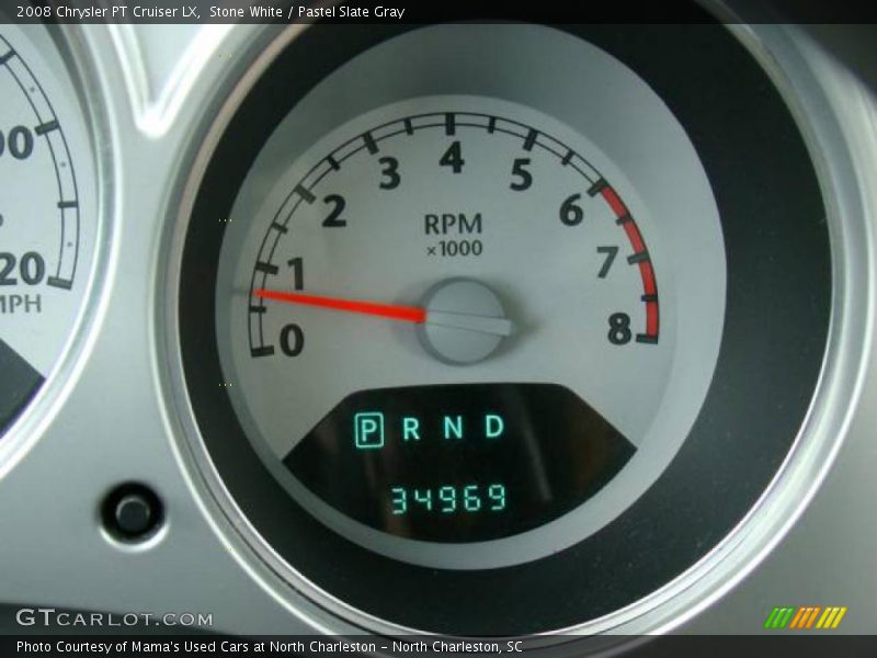 Stone White / Pastel Slate Gray 2008 Chrysler PT Cruiser LX