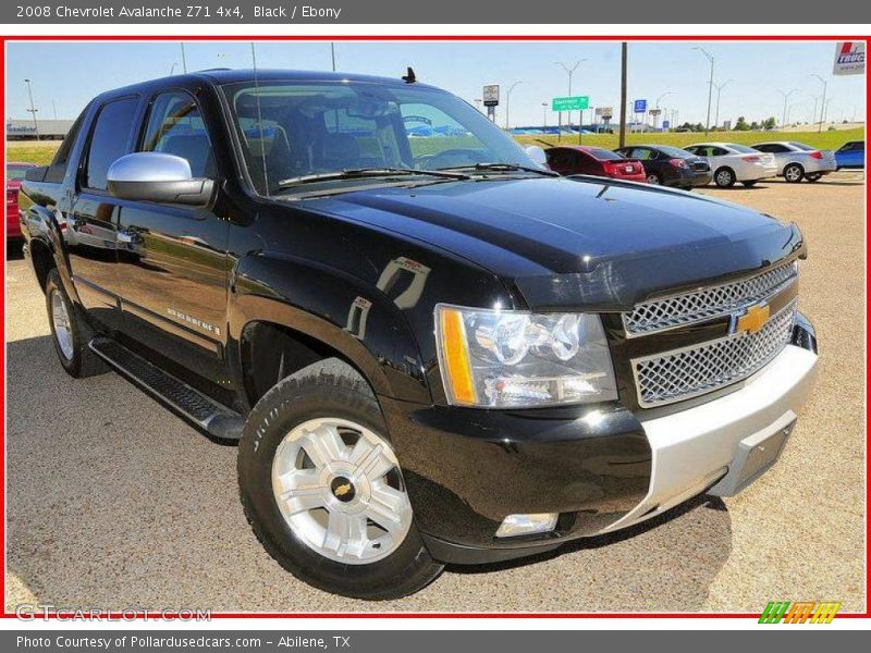Black / Ebony 2008 Chevrolet Avalanche Z71 4x4