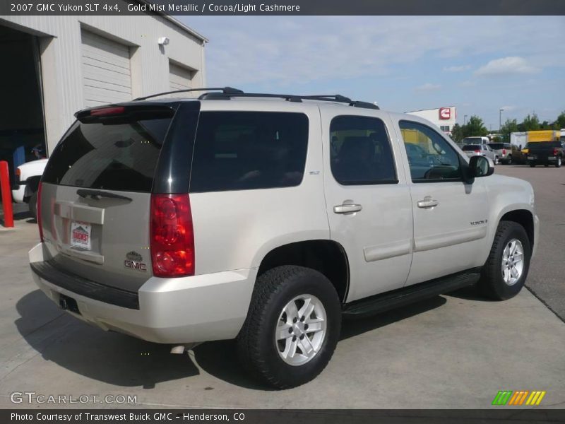 Gold Mist Metallic / Cocoa/Light Cashmere 2007 GMC Yukon SLT 4x4
