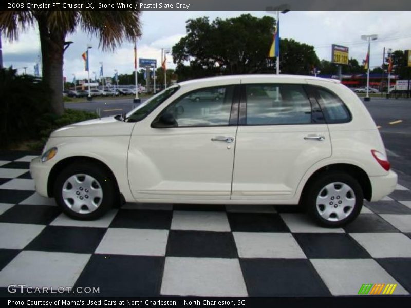 Stone White / Pastel Slate Gray 2008 Chrysler PT Cruiser LX